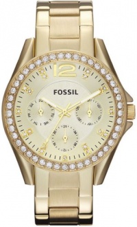 Fossil Women's ES3203 Riley Multifunction Gold-Tone Stainless Steel Watch Fossil Women's ES3203 Riley Multifunction Gold-Tone Stainless Steel Watch