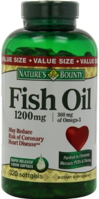 Nature's Bounty Fish Oil 1200mg Softgels (value Size), 320-Count Nature's Bounty Fish Oil 1200mg Softgels (value Size), 320-Count