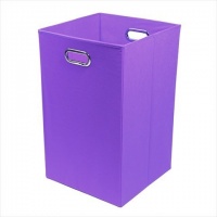 Modern Littles Color Pop Folding Laundry Basket, Solid Purple Modern Littles Color Pop Folding Laundry Basket, Solid Purple