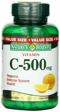 Vitamin C 500 Mg Dietary Supplement Tablets, By Natures Bounty - 250 Tablets