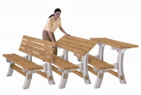 2x4basics 90110 Flip Top BenchTable, Sand 2x4basics 90110 Flip Top BenchTable, Sand