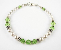 Damali Sterling Silver Freshwater Pearl Birthstone Bracelets Damali Sterling Silver Freshwater Pearl Birthstone Bracelets