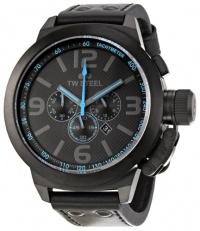 TW Steel Men's TW905 Cool Black Black Leather Strap Watch TW Steel Men's TW905 Cool Black Black Leather Strap Watch