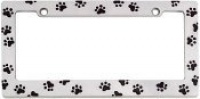 Bell Automotive 22-1-46104-8 Paw Print License Plate Frame Bell Automotive 22-1-46104-8 Paw Print License Plate Frame