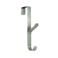 InterDesign Forma Over-the-Door Double Hook, Brushed Stainless Steel InterDesign Forma Over-the-Door Double Hook, Brushed Stainless Steel