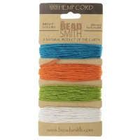 Natural Hemp Twine Bead Cord 1mm Four Tropical Color Variety 30 Feet Each Natural Hemp Twine Bead Cord 1mm Four Tropical Color Variety 30 Feet Each