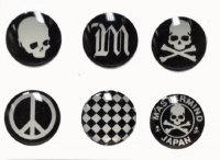 3D Semi-circular Black and White Checkered Skull Peace Style Home Button Stickers for iPhone 5 4/4s 3GS 3G, iPad 2, iPad Mini, iTouch 6 pieces 3D Semi-circular Black and White Checkered Skull Peace Style Home Button Stickers for iPhone 5 4/4s 3GS 3G, iPad 2, iPad Mini, iTouch 6 pieces