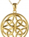 Celtic Knot Round Pendant Necklace, 18