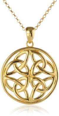 Celtic Knot Round Pendant Necklace, 18 Celtic Knot Round Pendant Necklace, 18