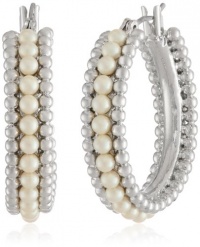 Carolee Picnic Pearls Hoop Earrings Carolee Picnic Pearls Hoop Earrings