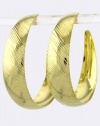 JACOBS & McCARTNEY DIAGONAL STROKE HOOP EARRIGS