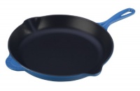 Le Creuset Enameled Cast-Iron 11-3/4-Inch Skillet with Iron Handle, Marseille Le Creuset Enameled Cast-Iron 11-3/4-Inch Skillet with Iron Handle, Marseille