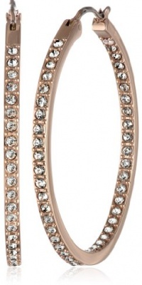 Fossil Glitz Rose Gold Hoop Earrings Fossil Glitz Rose Gold Hoop Earrings