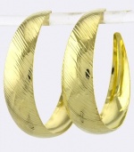 JACOBS & McCARTNEY DIAGONAL STROKE HOOP EARRIGS