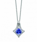 Effy Jewlery Diversa 14K White Gold Tanzanite & Diamond Pendant