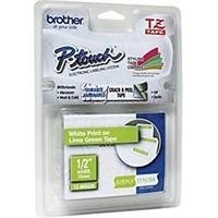 Brother Tape, White on Lime Green (TZMQG35) Brother Tape, White on Lime Green (TZMQG35)