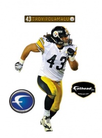 Pittsburgh Steelers Troy Polamalu Junior Wall Decal Pittsburgh Steelers Troy Polamalu Junior Wall Decal