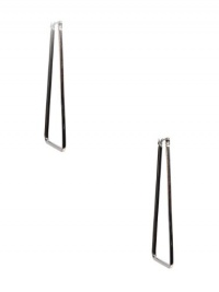 G by GUESS Women's Silver-Tone Rectangular Hoop Earrings G by GUESS Women's Silver-Tone Rectangular Hoop Earrings