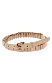 Michael Kors MKJ2212 Rose Gold Double-Wrap Leather Bracelet