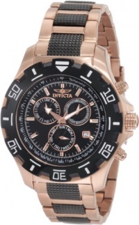 Invicta Men's 1221 Invicta II Chronograph Black Dial 18k Rose Gold-Ion Plated Stainless Steel Watch Invicta Men's 1221 Invicta II Chronograph Black Dial 18k Rose Gold-Ion Plated Stainless Steel Watch