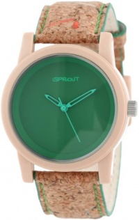 Sprout Unisex ST/5516DGCK Dark Green Dial Cork Strap Eco-Friendly Watch Sprout Unisex ST/5516DGCK Dark Green Dial Cork Strap Eco-Friendly Watch