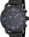 Fossil Men's JR1401 Nate Analog Display Analog Quartz Black Watch