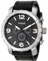 Fossil Men's JR1436 Nate Analog Display Analog Quartz Black Watch