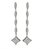 Effy Jewlery Diversa 14K White Gold Blue and White Diamond Earrings