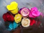 Wooden Roses 1 Dozen 1/2 Open Buds Great for Mothers day, Valentines day