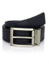 Michael Kors Mens Reversible Belt Black/brown Silver Buckle Size 34 Michael Kors Mens Reversible Belt Black/brown Silver Buckle Size 34